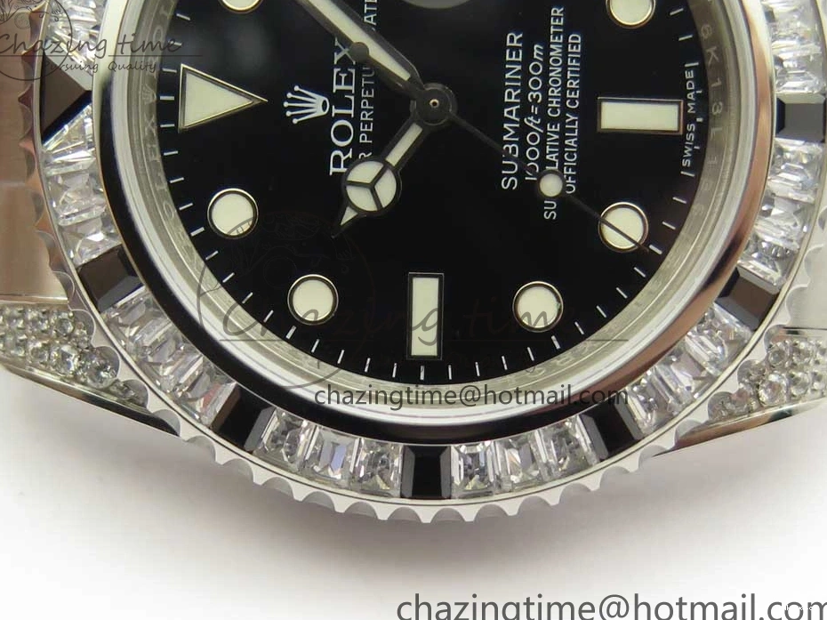 Edition Bezel On GSF SS Diamond SS Black Best Bracelet A2824 Black Dial Submariner 0116